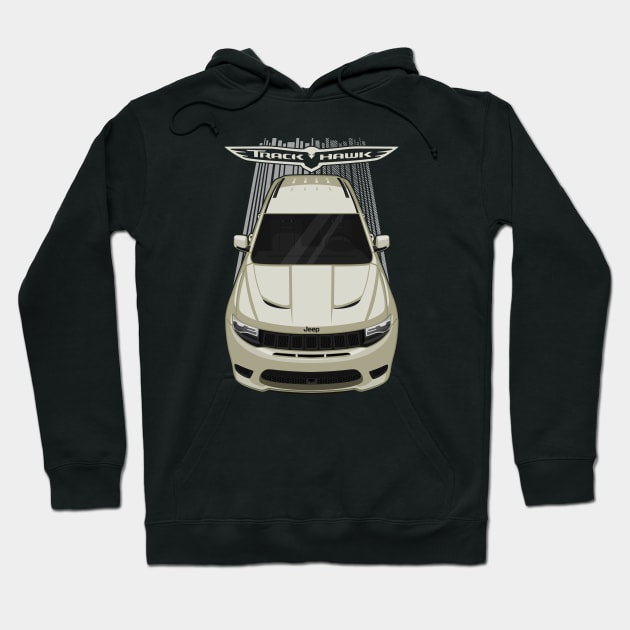 Jeep Grand Cherokee Trackhawk - Ivory 3 White Hoodie by V8social